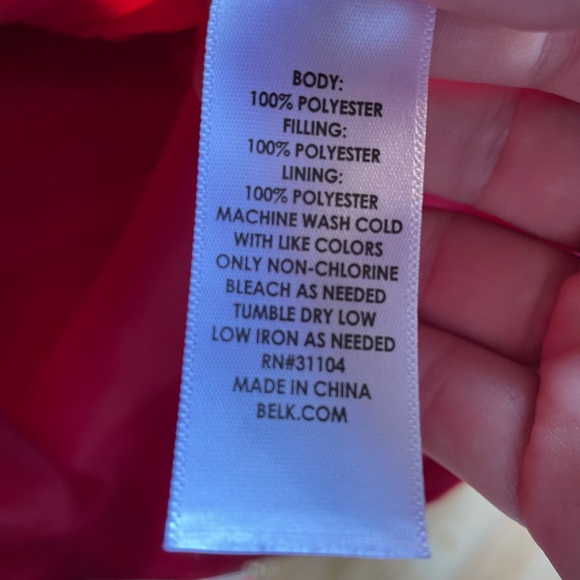 Kim Rogers Red Curvy Puffer Vest, Size 1X – Plus Size Winter Outerwear - Picture 4 of 10